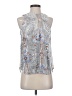 HD in Paris Silver Sleeveless Blouse Size XS - photo 1