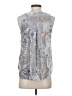 HD in Paris Silver Sleeveless Blouse Size XS - photo 2