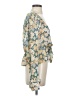 Free People 100% Polyester Teal 3/4 Sleeve Blouse Size S - photo 4