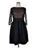 Eliza J 100% Polyester Argyle Black Cocktail Dress Size 14 - photo 1