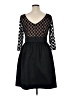 Eliza J 100% Polyester Argyle Black Cocktail Dress Size 14 - photo 2