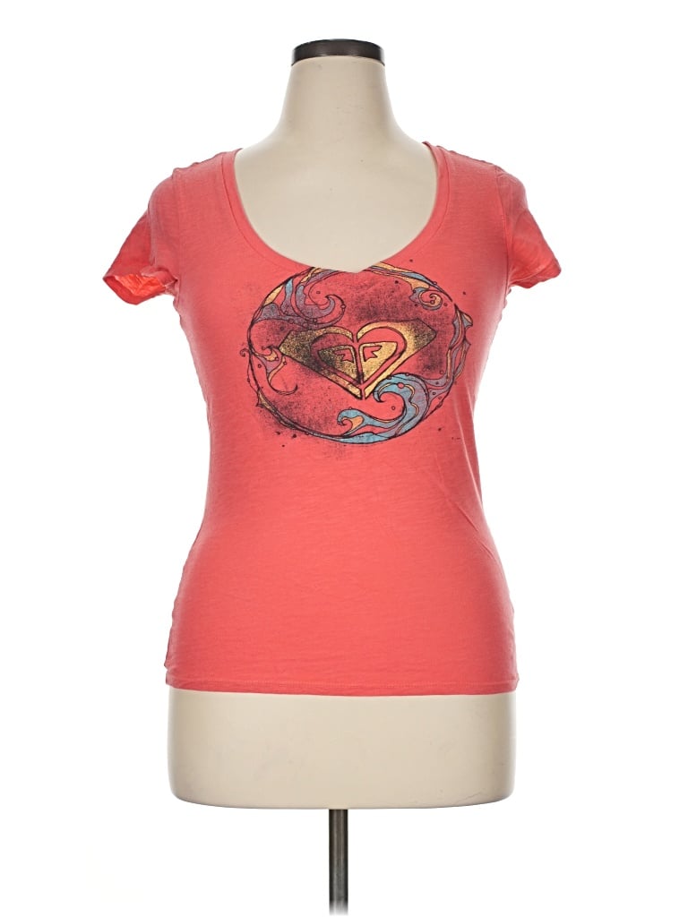 Pre-owned Roxy Short Sleeve T-shirt In Orange
