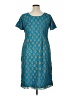 Unbranded Paisley Teal Casual Dress Size 1X (estimated) - photo 2