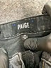 Paige Chevron-herringbone Gray Jeans Size 26 waist - photo 8