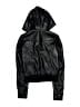 Obey 100% Polyester Leopard Print Black Jacket Size XXS - photo 2