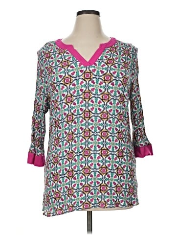 Molly & Isadora 3/4 Sleeve Blouse (view 1)