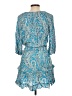 Zara Paisley Blue Cocktail Dress Size L - photo 2