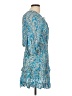 Zara Paisley Blue Cocktail Dress Size L - photo 4