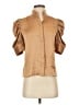 Ann Taylor 100% Polyester Tan Short Sleeve Blouse Size XS (petite) - photo 1
