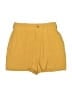 Walter Baker Solid Yellow Shorts Size L - photo 1