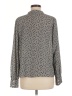 Worthington 100% Polyester Print Gray Long Sleeve Blouse Size M - photo 2