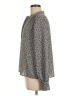Worthington 100% Polyester Print Gray Long Sleeve Blouse Size M - photo 5