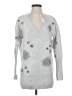 White House Black Market Stars Silver Pullover Sweater Size S - photo 1