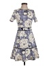 Aqua Print Blue Casual Dress Size M - photo 1