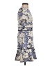 Aqua Print Blue Casual Dress Size M - photo 4