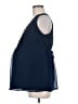 Motherhood 100% Polyester Blue Sleeveless Blouse Size Med Maternity - photo 5