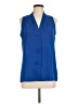 Adrienne Vittadini 100% Polyester Blue Sleeveless Blouse Size M - photo 1