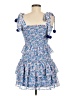 TCEC 100% Polyester Blue Casual Dress Size M - photo 2