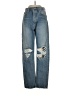 AGOLDE 100% Cotton Hearts Blue Jeans Size 24 waist - photo 1