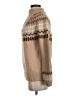 Adrienne Vittadini Chevron-herringbone Tan Turtleneck Sweater Size S - photo 5