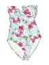 Sunseeker Floral Blue One Piece Swimsuit Size 6 - photo 2