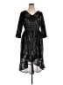 Lane Bryant 100% Polyester Black Cocktail Dress Size 14 - 16 Plus - photo 1