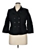 Ann Taylor LOFT 100% Cotton Black Blazer Size 14 - photo 1