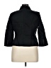 Ann Taylor LOFT 100% Cotton Black Blazer Size 14 - photo 2