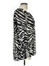 MICHAEL Michael Kors 100% Polyester Animal Print Black 3/4 Sleeve Blouse Size L - photo 4