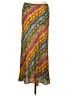 know.one.cares Print Gold Green Casual Skirt Size L - photo 1