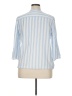 Lascana 100% Viscose Stripes Blue 3/4 Sleeve Blouse Size 14 - photo 2