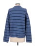 Ann Taylor Chevron-herringbone Blue Pullover Sweater Size S - photo 2