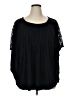 Lane Bryant Black 3/4 Sleeve Blouse Size 14 - 16 Plus - photo 1