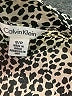 Calvin Klein 100% Polyester Animal Print Black Short Sleeve Blouse Size S - photo 7