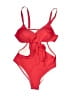 Cupshe Solid Red One Piece Swimsuit Size M - photo 1