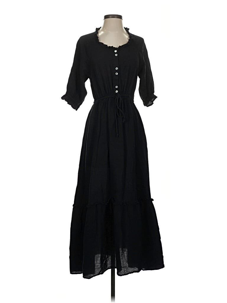 Pre-owned Outerknown Casual Dress In Black