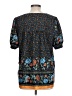 Cotton Bleu Black Short Sleeve Blouse Size L - photo 2