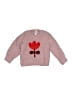 Hanna Andersson 100% Recycled Polyester Hearts Pink Pullover Sweater Size 5 - photo 1
