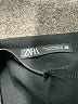 Zara 100% Leather Solid Black Skort Size M - photo 3