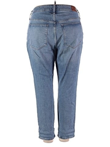 Madewell The Plus High-Rise Slim Boyjean in Neal Wash: TENCEL&trade; Denim Edition (view 2)