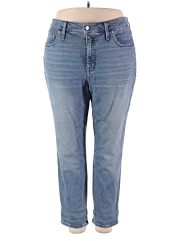 Madewell The Plus High-Rise Slim Boyjean in Neal Wash: TENCEL&trade; Denim Edition (view 1)