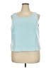 Tahari by ASL 100% Polyester Teal Sleeveless Blouse Size 18 - photo 1