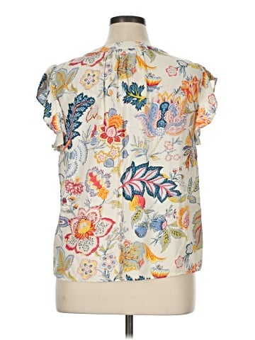 Cynthia Rowley Short Sleeve Blouse (view 2)