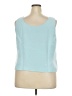 Tahari by ASL 100% Polyester Teal Sleeveless Blouse Size 18 - photo 2