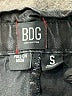 BDG Solid Black Denim Shorts Size S - photo 3