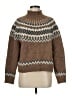Gap Chevron-herringbone Brown Pullover Sweater Size M - photo 1