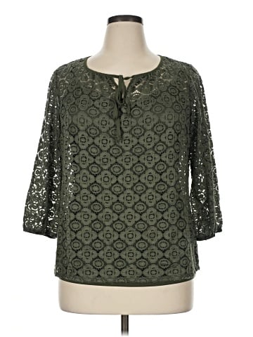 Apt. 9 3/4 Sleeve Blouse (view 1)
