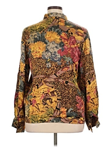 Doncaster Collection Long Sleeve Silk Top (view 2)
