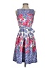 Talbots Paisley Blue Cocktail Dress Size 2 Petite - photo 1