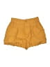 Madewell 100% Linen Solid Yellow Shorts Size 2 - photo 1